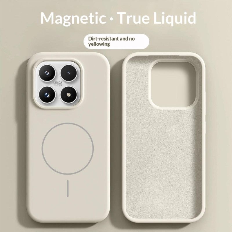 Hoesje Xiaomi 17 Magnetische Vloeibare Siliconen Bescherming Hoesje