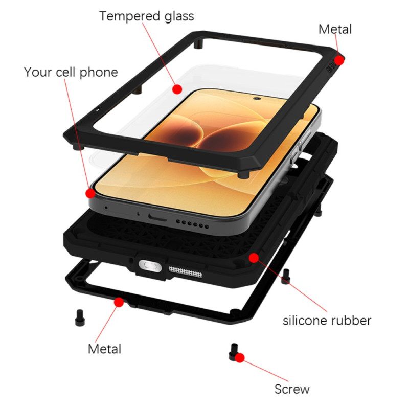 Hoesje Xiaomi 17 Schermbeschermer Van Gehard Glas Love Mei