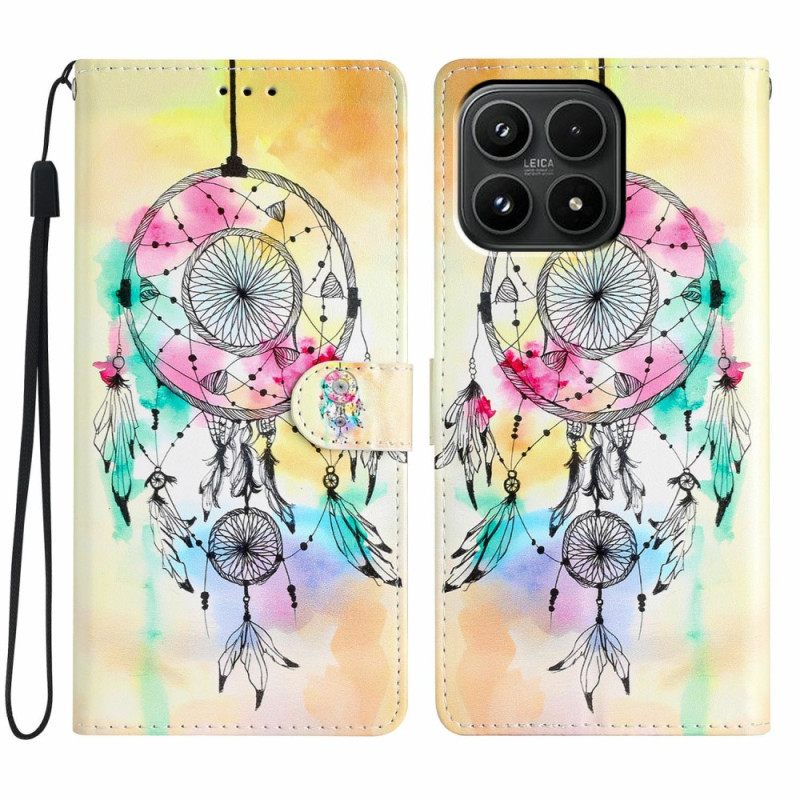 Leren Hoesje Voor Xiaomi 17 Aquarel Dromenvanger