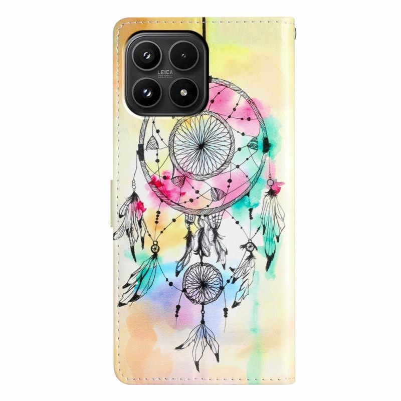 Leren Hoesje Voor Xiaomi 17 Aquarel Dromenvanger