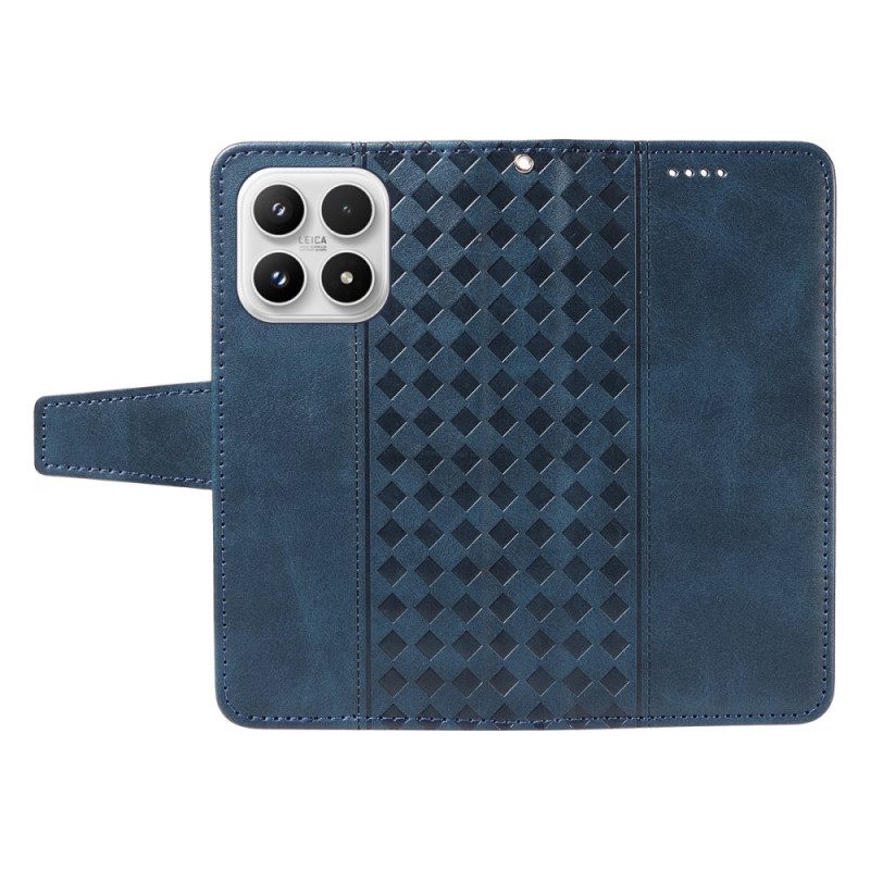 Leren Hoesje Voor Xiaomi 17 Diamantrand