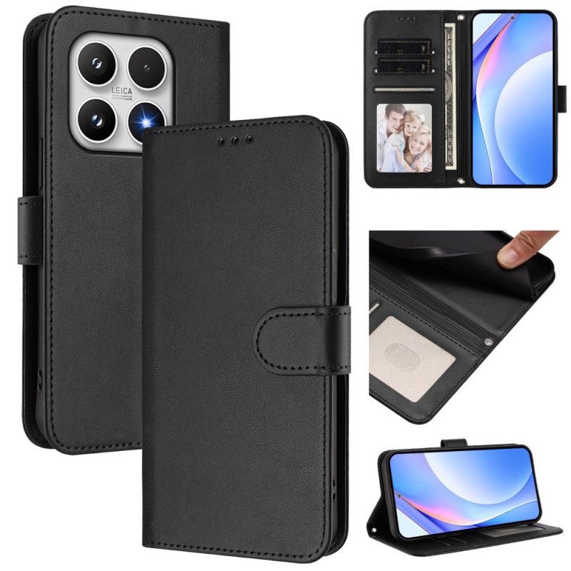 Leren Hoesje Voor Xiaomi 17 Rfid-bescherming Met Leerlook