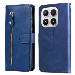 Leren Hoesje Voor Xiaomi 17 Vakje Met Rits