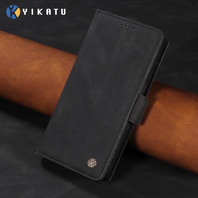 Leren Hoesje Voor Xiaomi 17 Yikatu Suède-effect