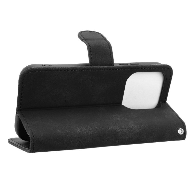 Leren Hoesje Xiaomi 17 Suède-effect Bescherming Hoesje