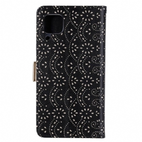 Flip Case voor Huawei P40 Lite Romantiek Kant