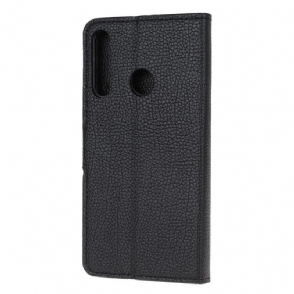 Folio-hoesje voor Huawei P40 Lite E-stijl Litchi-leer Met Huideffect