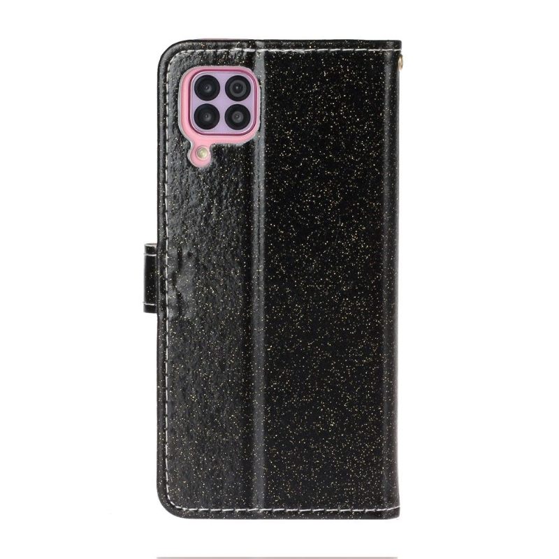 Folio-hoesje voor Huawei P40 Lite Kunstleer Pailletten