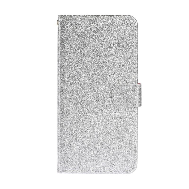 Folio-hoesje voor Huawei P40 Lite Kunstleer Pailletten