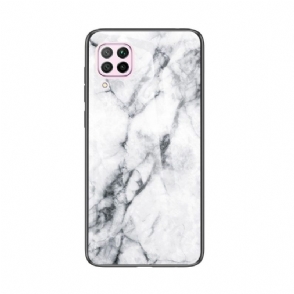 Telefoonhoesje voor Huawei P40 Lite Bescherming Celine Marmeren Glazen Achterkant