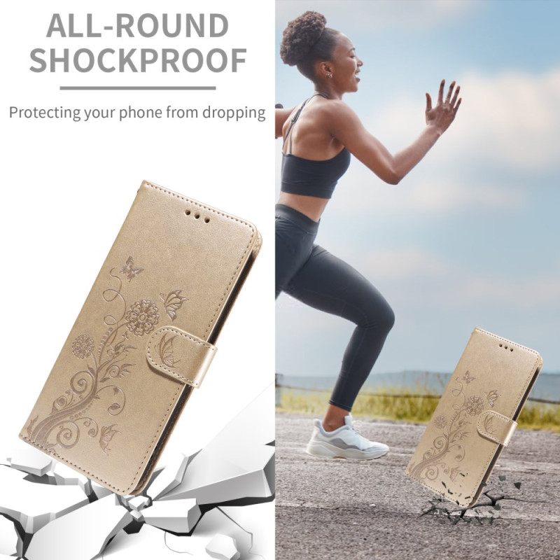 Bescherming Hoesje Sony Xperia 1 Vii Bloemenprint