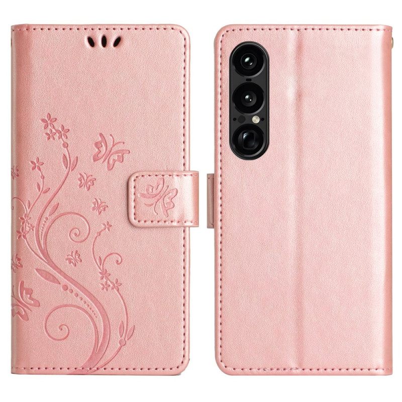 Bescherming Hoesje Sony Xperia 1 Vii Bloemenprints