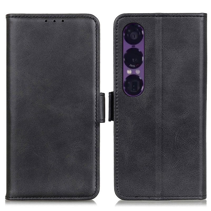 Bescherming Hoesje Sony Xperia 1 Vii Dubbele Sluiting