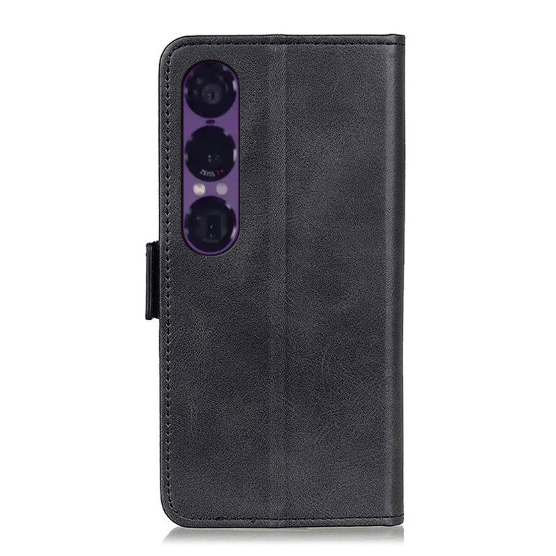 Bescherming Hoesje Sony Xperia 1 Vii Dubbele Sluiting