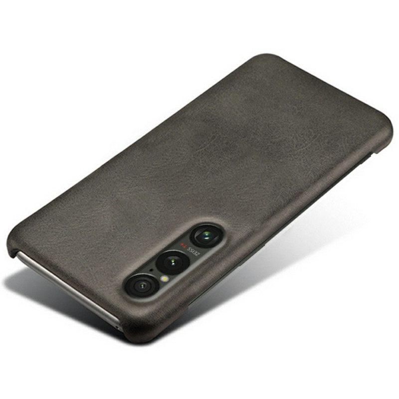 Case Hoesje Sony Xperia 1 Vii Telefoonhoesje Leer Effect