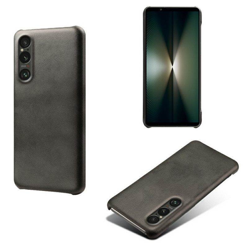 Case Hoesje Sony Xperia 1 Vii Telefoonhoesje Leer Effect