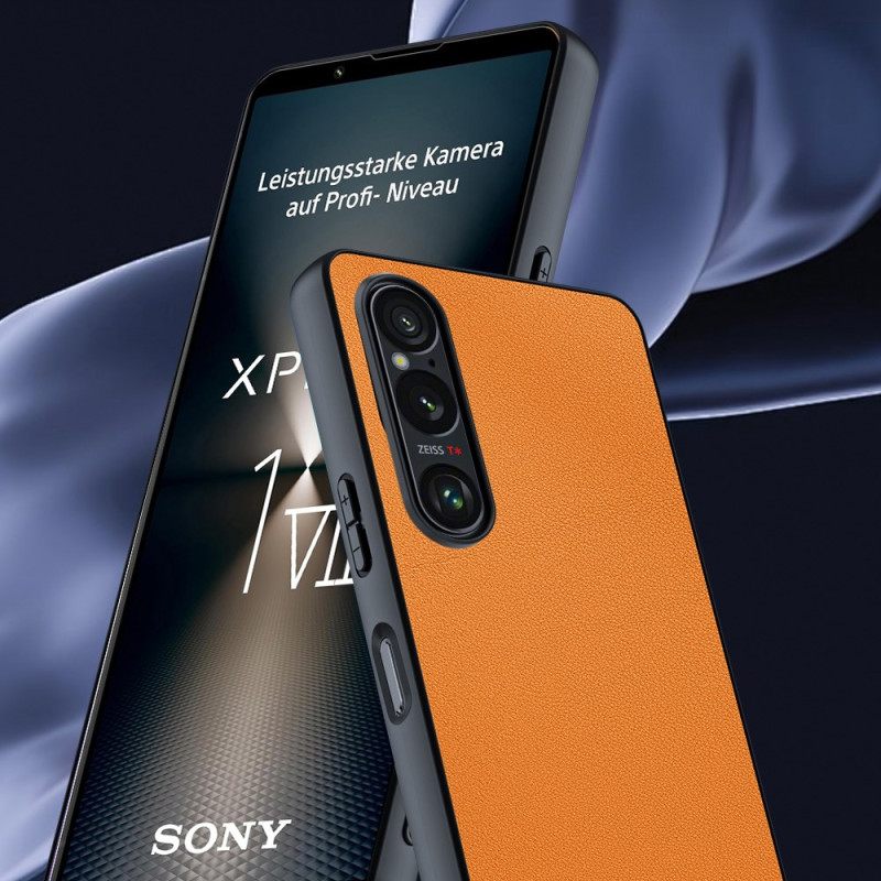 Cover Hoesje Sony Xperia 1 Vii Telefoonhoesje Lederlook