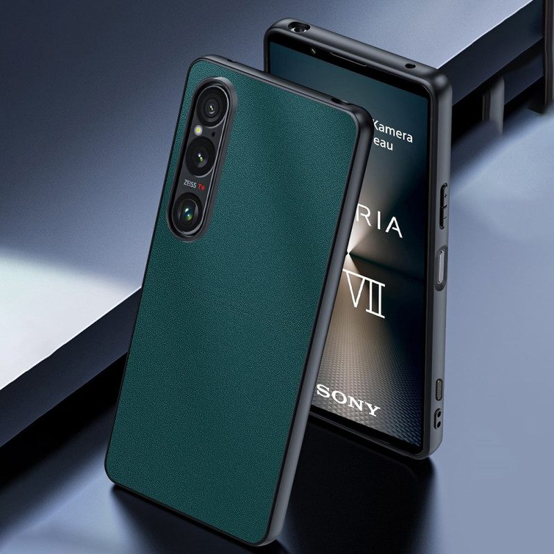 Cover Hoesje Sony Xperia 1 Vii Telefoonhoesje Lederlook