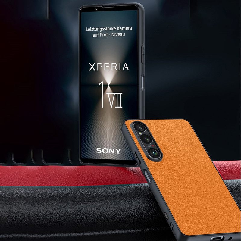 Cover Hoesje Sony Xperia 1 Vii Telefoonhoesje Lederlook