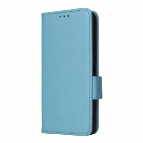 Folio-hoesje Sony Xperia 1 Vii Telefoonhoesje Lychee-textuur Met Riem