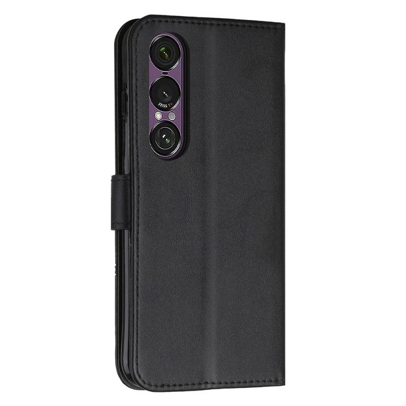 Folio-hoesje Sony Xperia 1 Vii Telefoonhoesje Zakelijk Stijl