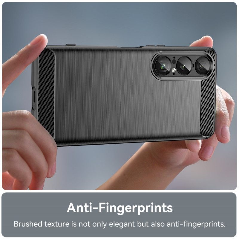 Hoesje Sony Xperia 1 Vii Geborsteld Koolstofvezel