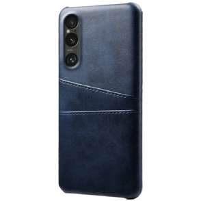 Hoesje Sony Xperia 1 Vii Kaarthouder Met Leerlook