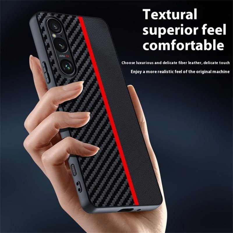 Hoesje Sony Xperia 1 Vii Koolstofvezel