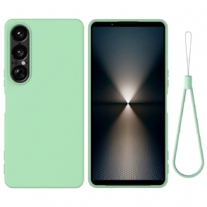 Hoesje Sony Xperia 1 Vii Siliconen Met Koord