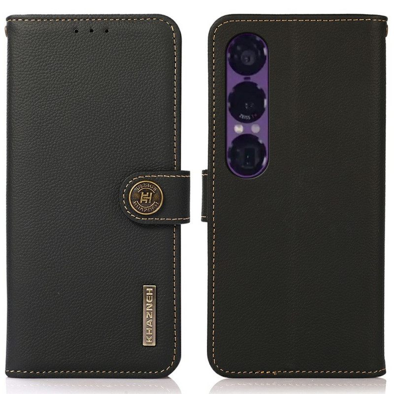 Leren Hoesje Sony Xperia 1 Vii Khazneh Bescherming Hoesje