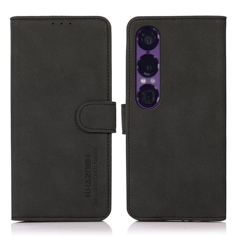 Leren Hoesje Voor Sony Xperia 1 Vii Khazneh Design