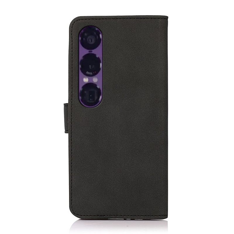 Leren Hoesje Voor Sony Xperia 1 Vii Khazneh Design