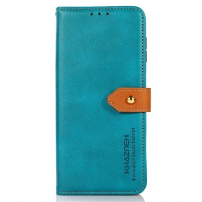 Leren Hoesje Voor Sony Xperia 1 Vii Khazneh Gouden Sluiting