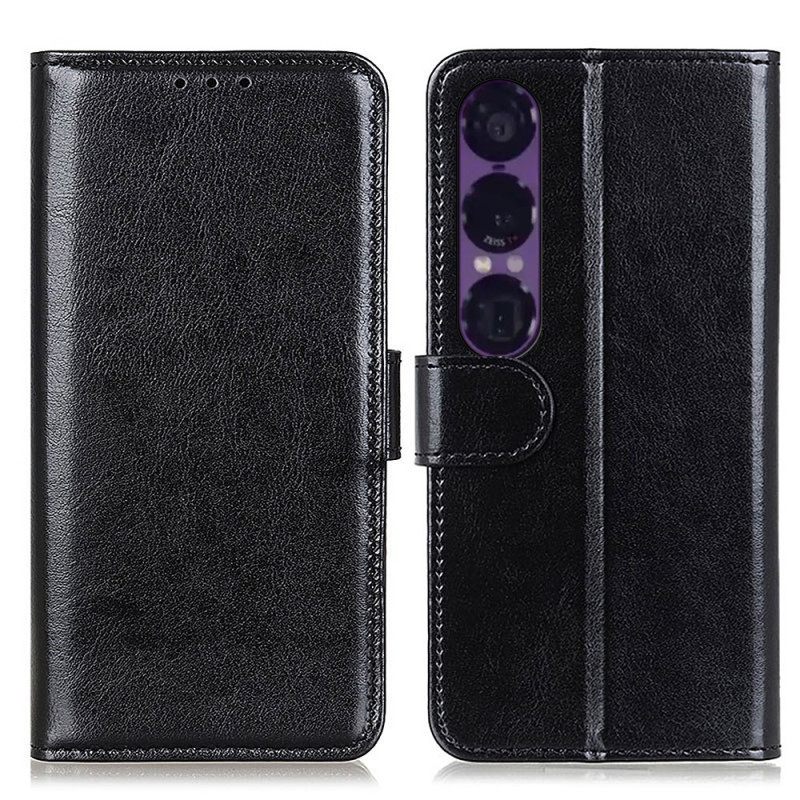 Leren Hoesje Voor Sony Xperia 1 Vii Lakleren Imitatieleer
