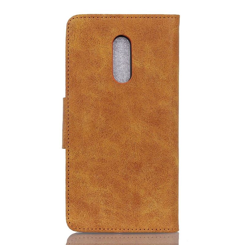 Case voor OnePlus 8 Edouard In Vintage Kunstleer
