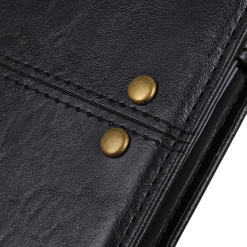 Flip Case voor OnePlus 8 Leerstijl Met Studs