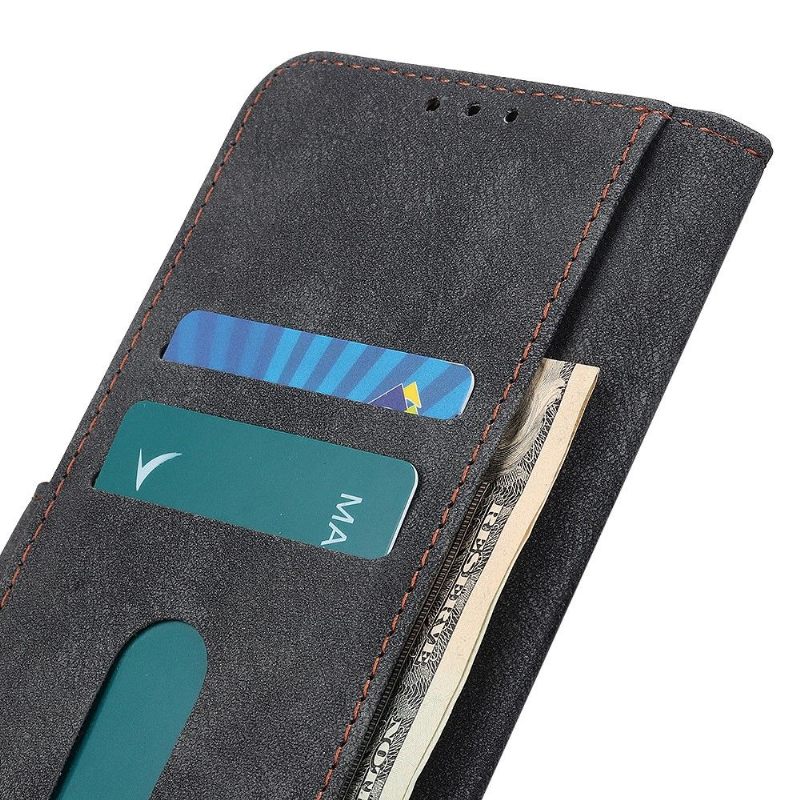Flip Case voor OnePlus 8 Vintage-ondersteuningsfunctie