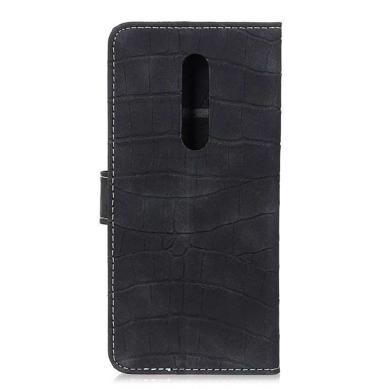 Folio-hoesje voor OnePlus 8 Kunstleer Krokodil-effect