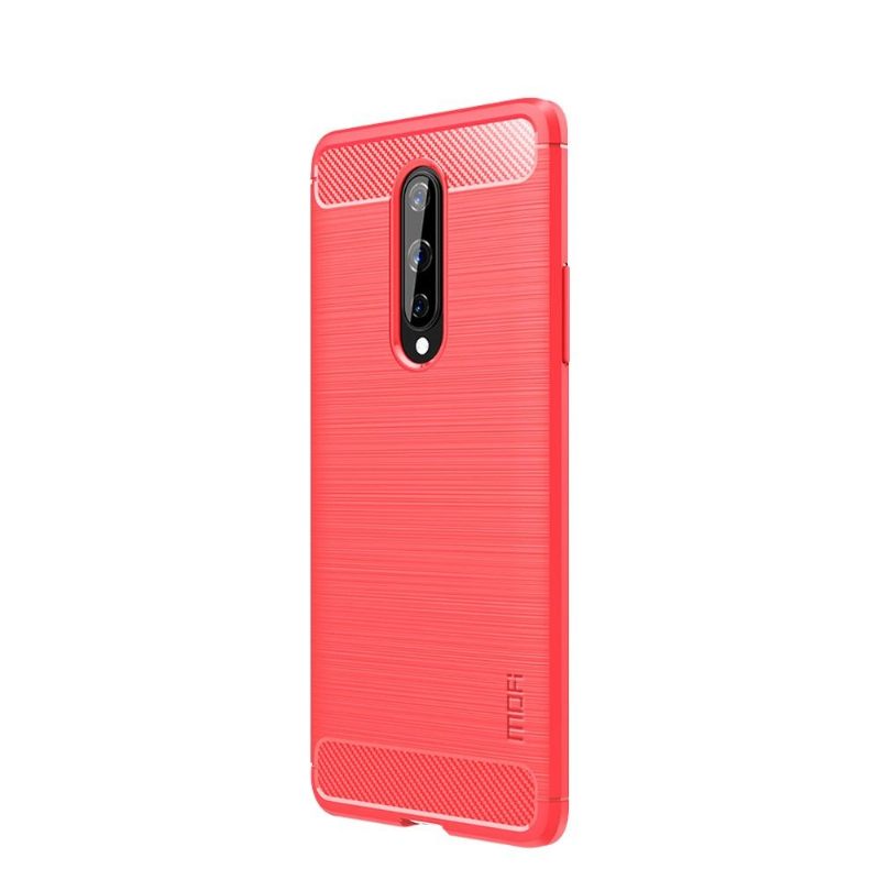 Hoesje voor OnePlus 8 Geborstelde Textuur Mofi