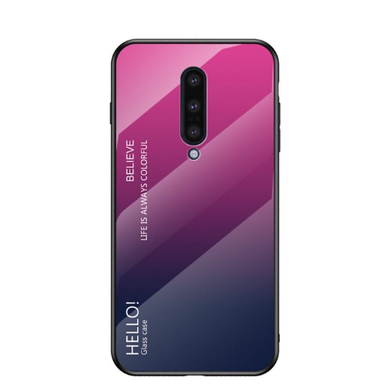Hoesje voor OnePlus 8 Kleurverloop Glazen Achterkant