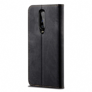 Leren Hoesje voor OnePlus 8 La Giulia Kunstleer Jeansstijl