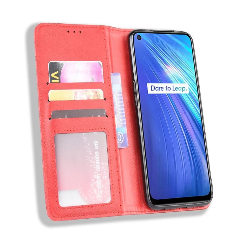 Folio-hoesje voor Realme 6 Anti-fall De Lederen Stijl Cirénius