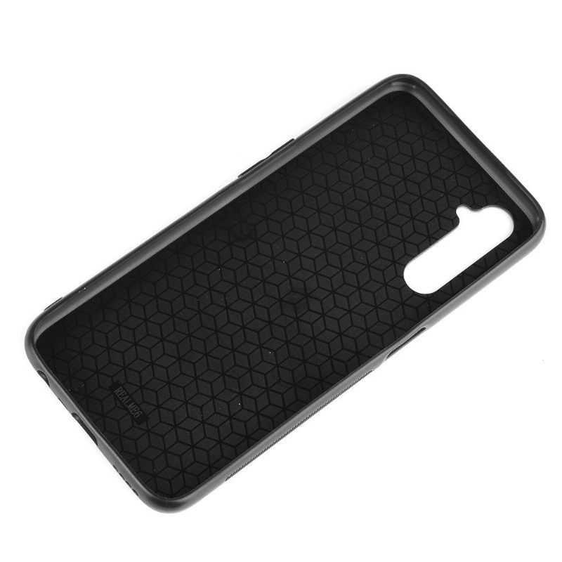 Hoesje voor Realme 6 Stiksels Met Leereffect