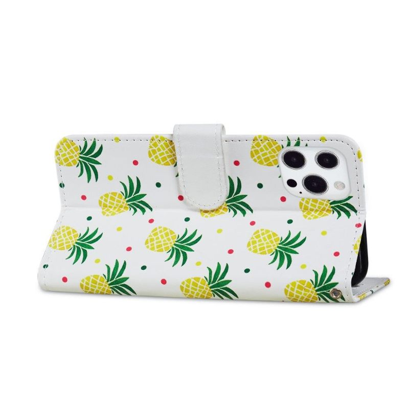 Folio-hoesje voor iPhone 13 Pro Ananas