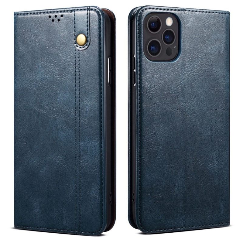 Folio-hoesje voor iPhone 13 Pro Anti-fall Ernestine Zichtbare Naden