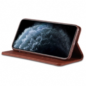 Folio-hoesje voor iPhone 13 Pro Azns Kunstleer