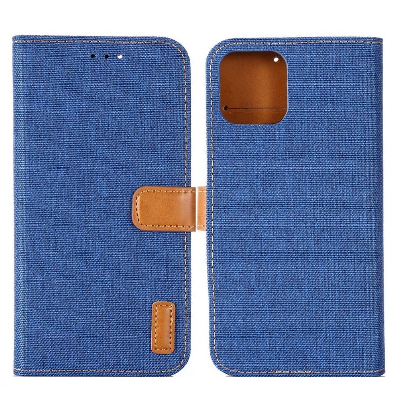 Folio-hoesje voor iPhone 13 Pro Canvaseffect Oxford