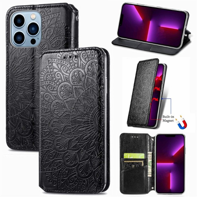 Folio-hoesje voor iPhone 13 Pro Flip Chique Mandala