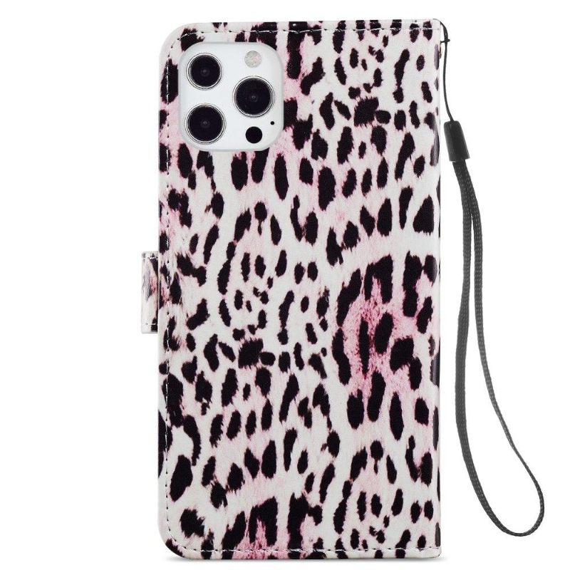 Folio-hoesje voor iPhone 13 Pro Luipaardpatroon