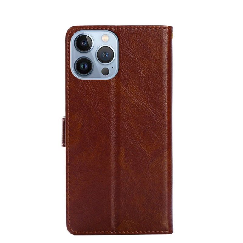 Folio-hoesje voor iPhone 13 Pro Portemonnee Van Kunstleer